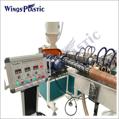 Plastik Mesin Ekstrusi Line Untuk PVC Spiral Suction Hose Pipe Plant Manufaktur Proses Mesin