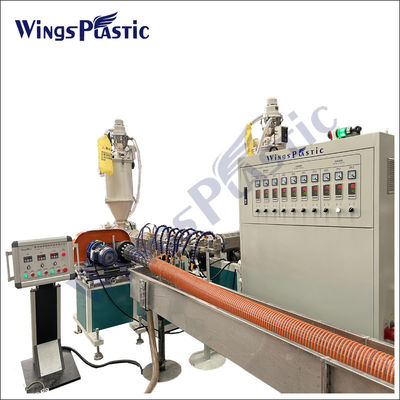 Plastik Mesin Ekstrusi Line Untuk PVC Spiral Suction Hose Pipe Plant Manufaktur Proses Mesin