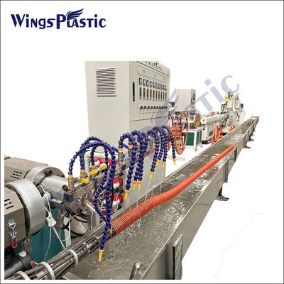 Plastik Mesin Ekstrusi Line Untuk PVC Spiral Suction Hose Pipe Plant Manufaktur Proses Mesin