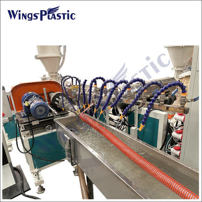 Plastik Mesin Ekstrusi Line Untuk PVC Spiral Suction Hose Pipe Plant Manufaktur Proses Mesin
